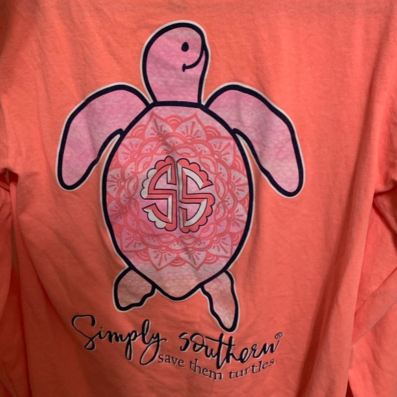 Simply southern coral/orange long sleeve - Picture 4 of 4